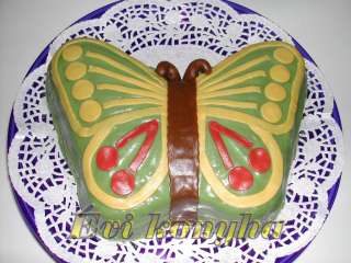 Marcipán pillangó torta - csokikrémes-gesztenyés